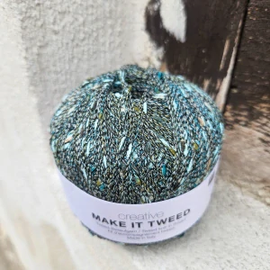 Make It Tweed 005 - zemitá tenká pripletacia priadza s nopkami