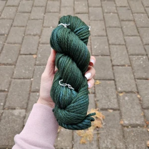 Chunky - Forest - zelená hrubá merino vlna