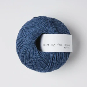 Pure Silk - BlueTit - tmavo denim modrý 100% buretový hodváb