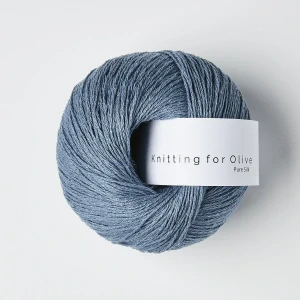 Pure Silk - Dove Blue - stredne denim modrý 100% buretový hodváb