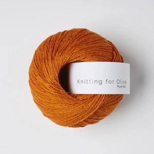 Pure Silk - Hokkaido - oranžový 100% buretový hodváb