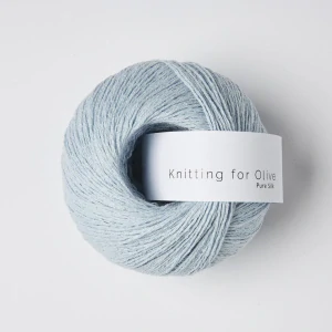 Pure Silk - Ice Blue - svetlo modrý 100% buretový hodváb