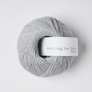 Pure Silk - Soft Blue - sivý 100% buretový hodváb