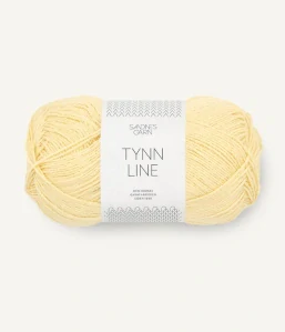 Tynn Line 2112 - banánová žltá tenká priadza s ľanom, viskózou a bavlnou