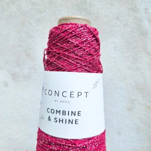 Combine and Shine 80 - cyklámenová lesklá priadza (aj na pripletanie)