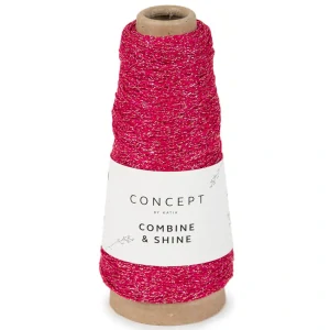 Combine and Shine 80 - cyklámenová lesklá priadza (aj na pripletanie)