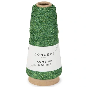 Combine and Shine 40 - zelená lesklá priadza (aj na pripletanie)