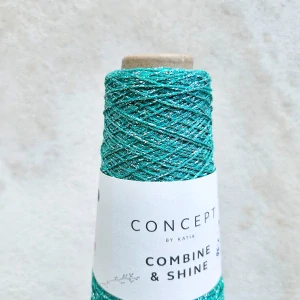 Combine and Shine 50 - mentolová lesklá priadza (aj na pripletanie)