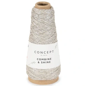 Combine and Shine 10 - striebristá lesklá priadza (aj na pripletanie)