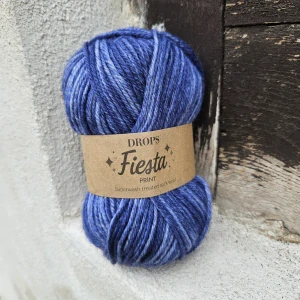 Fiesta Print 38 - tmavo modrá melírovaná (nielen) ponožková vlna