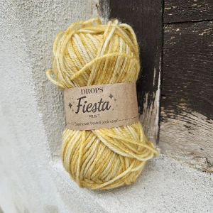 Fiesta Print 23 - do žlta melírovaná (nielen) ponožková vlna