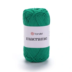 Macrame 168 - Zelená špagátová lesklá háčkovacia priadza