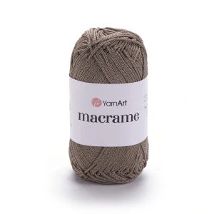 Macrame 170 - Kávovo hnedá špagátová lesklá háčkovacia priadza