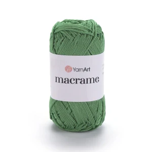 Macrame 173 - Listová zelená špagátová lesklá háčkovacia priadza 
