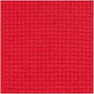 AIDA červená 50 x 80cm - latka na vysivanie - 4 očká do 1cm