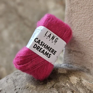 Cashmere Dreams 0065 - cyklámenová tenká vlna s kašmírom a hodvábom