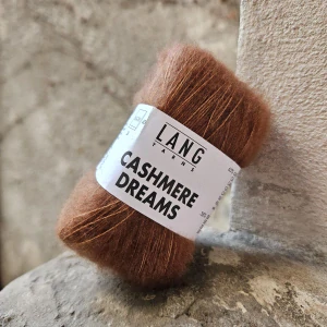 Cashmere Dreams 0168 - tmavo karamelová tenká vlna s kašmírom a hodvábom
