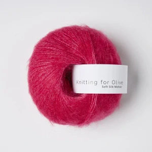 Soft Silk Mohair - Pink Daisies - cyklámen ružová tenká priadza z mohéru a hodvábu