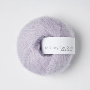 Soft Silk Mohair - Unicorn Purple - pastel fialová tenká priadza z mohéru a hodvábu