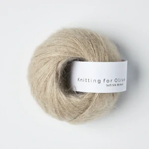 Soft Silk Mohair - Powder - bežová tenká priadza z mohéru a hodvábu