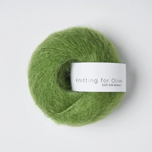 Soft Silk Mohair - Clover Green - trávovo zelená tenká priadza z mohéru a hodvábu