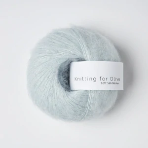Soft Silk Mohair - Ice Blue - ľadovo modrá tenká priadza z mohéru a hodvábu