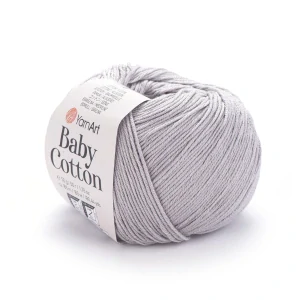 Baby Cotton 406 - bežovo sivá letná zmesová priadza