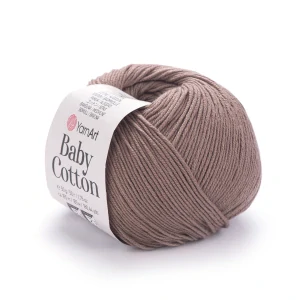 Baby Cotton 407 - kávová letná zmesová priadza