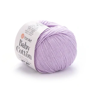 Baby Cotton 416 - svetlo fialová letná zmesová priadza