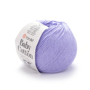 Baby Cotton 417 - levanduľovo fialová letná zmesová priadza
