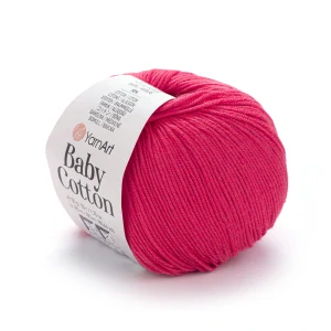 Baby Cotton 423 - jasná jahodová letná zmesová priadza