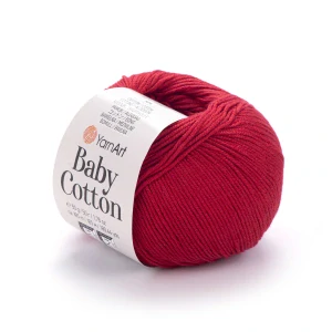 Baby Cotton 427 - malinovo červená letná zmesová priadza