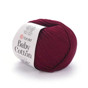 Baby Cotton 428 - vínová letná zmesová priadza