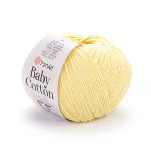 Baby Cotton 431 - citrónovo žltá letná zmesová priadza 