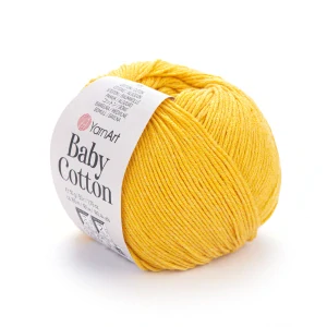Baby Cotton 432 - slniečkovo žltá letná zmesová priadza 