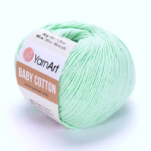 Baby Cotton 435 - mentolová letná zmesová priadza