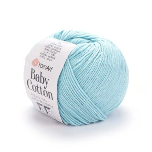 Baby Cotton 446 - pastel tyrkysovo modrá letná zmesová priadza
