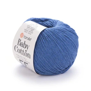 Baby Cotton 447 - denim modrá letná zmesová priadza