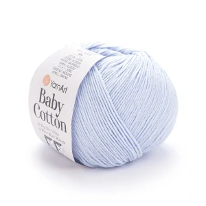 Baby Cotton 450 - svetlo modrá letná zmesová priadza