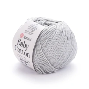 Baby Cotton 451 - sivá letná zmesová priadza