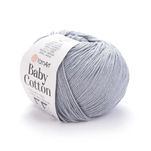 Baby Cotton 452 - oceľovo sivá letná zmesová priadza