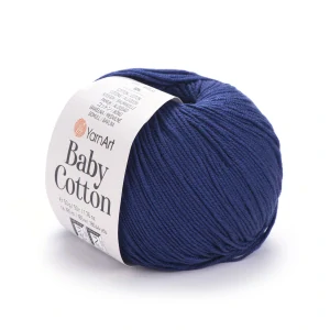 Baby Cotton 459 - tmavo modrá letná zmesová priadza