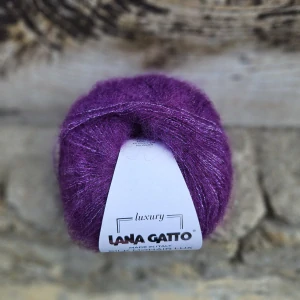 Silk Mohair Lux 30112 - tmavšia fialová mohérová vlna s lesklým vláknom