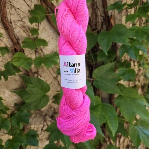 IBA 6KS! Emmy - Pink Fluor - neon ružová priadza zo 100% morušového hodvábu