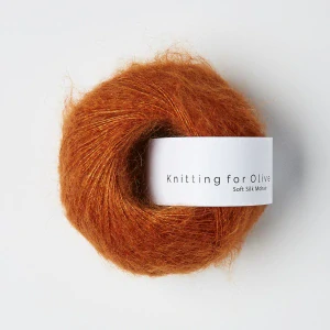 Soft Silk Mohair - Burnt Orange - škoricová tenká priadza z mohéru a hodvábu