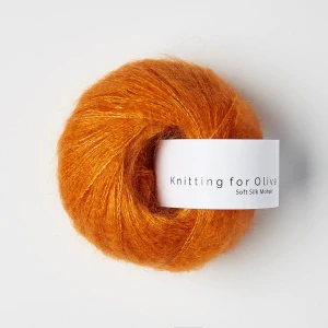 Soft Silk Mohair - Hokkaido - oranžová tenká priadza z mohéru a hodvábu