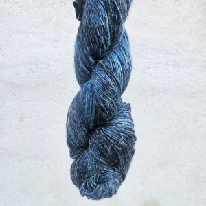 Susurro - 663 Chrysocolla - denim sivo modrastá priadza z morušového hodvábu, ľanu a merina