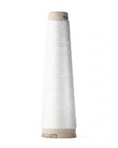 Tetsu - 0170 White - biely tenký hodváb s nerezovým vláknom
