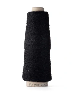 Kinu 0388 black - čierna priadza zo 100% hodvábu