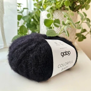 Colorful Baby Brushed 500 - čierna vlna - 100% alpaka